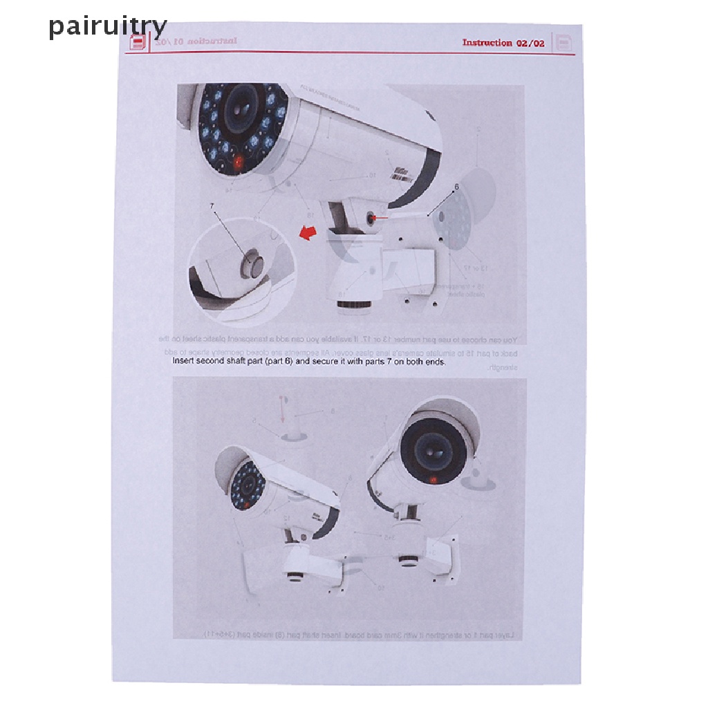 Prt 1:1 Paper Model Fake Security Dummy Kamera Pengintai Security Model Puzzle PRT