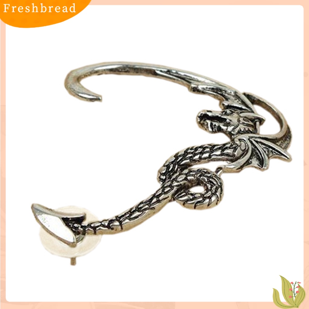 &lt; Freshbread &gt; 1Pc Anting Manset Telinga Vintage Fly Dragon Klip Telinga Kiri Untuk Club