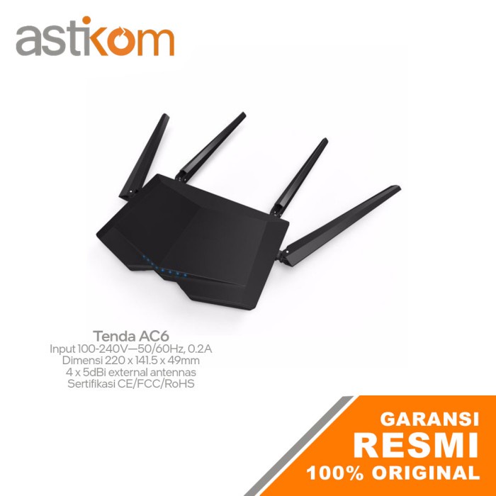 Tenda AC6 AC1200 Smart Dual-Band Wifi Router