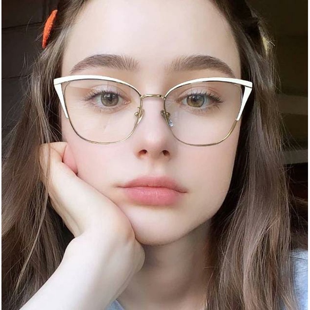 Kacamata Korea 2334 Kacamata Cat Eye, Kacamata Minus Normal , Kacamata Gaya Anti Radiasi Kaca Mata Minus Wanita Pria / BS