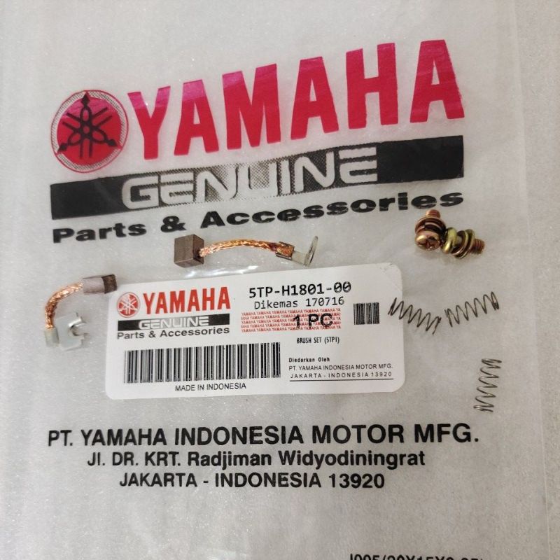 COD Areng stater starter Coolbooster Carbon Brush Set Yamaha Jupiter MX  Mio  J ORIGINAL ASLI - TOPS