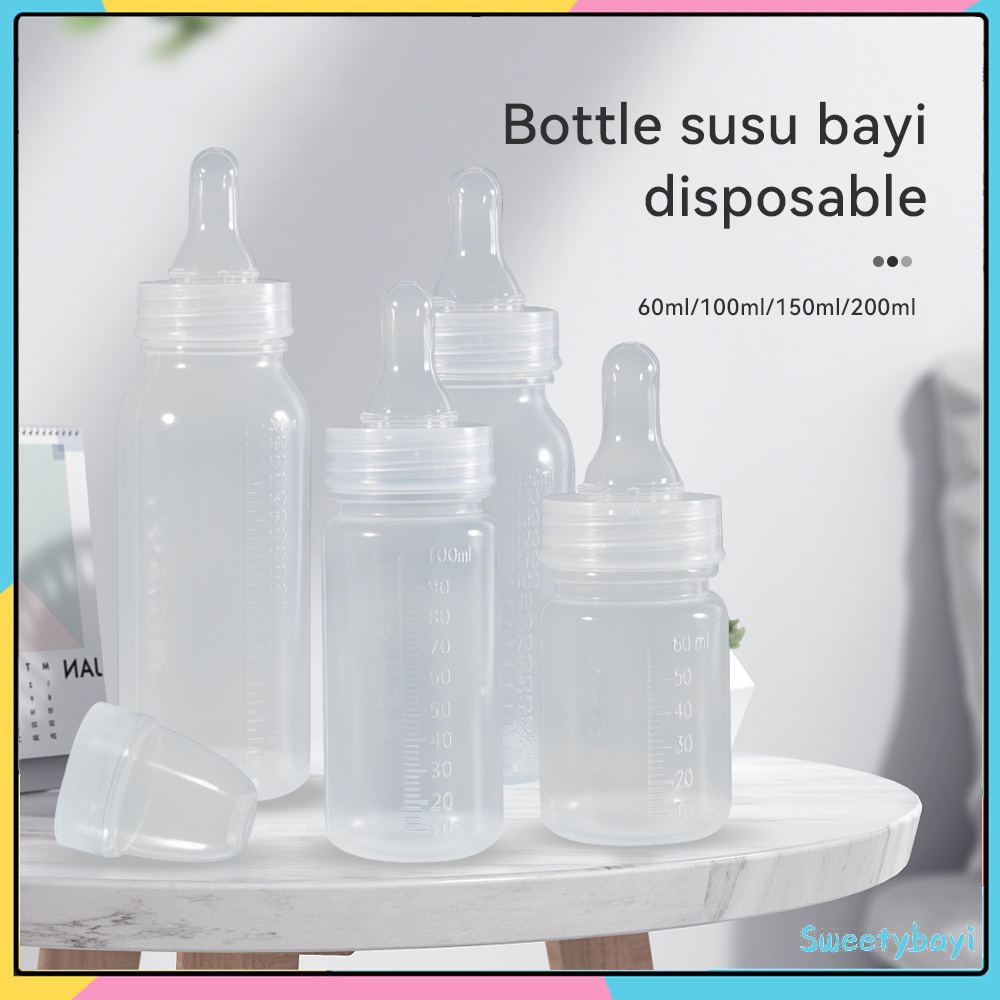 SweetyBayi Botol susu sekali pakai BPA Free botol susu travelling Steri bottle