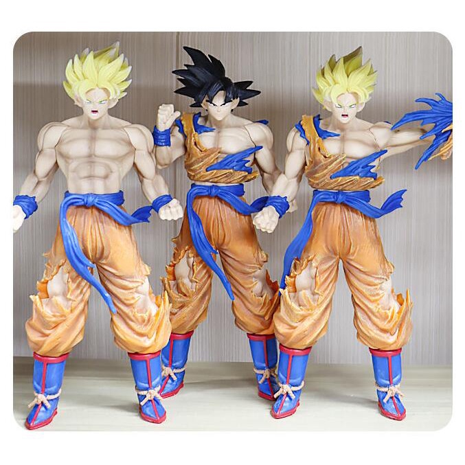 33cm Anime Dragon Ball Figure GK Super Saiyan Son Goku Vegeta PVC Model Ornamen Mainan Tokoh Anime Untuk Mainan Anak