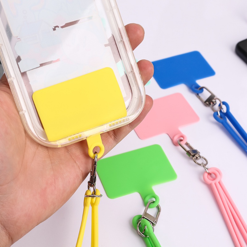 Baru Tarik-Tahan Air Non-deformation Anti-loss Silicone Card Lanyard Universal Kuat Elastis Adjustable Ultra-Tipis Patch Strap