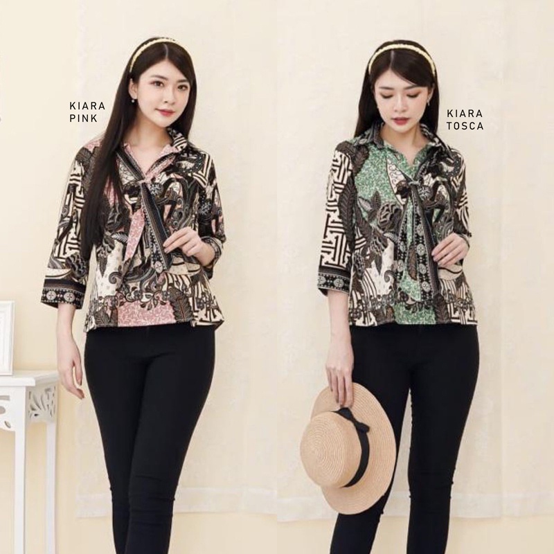 Evercloth Kiara Blouse Wanita Atasan Wanita Lengan Panjang