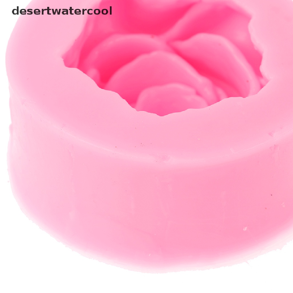 Deid Sabun 3D Silikon Fondant DIY Alat Cetakan Kue Mold Bentuk Bunga Mawar Martijn