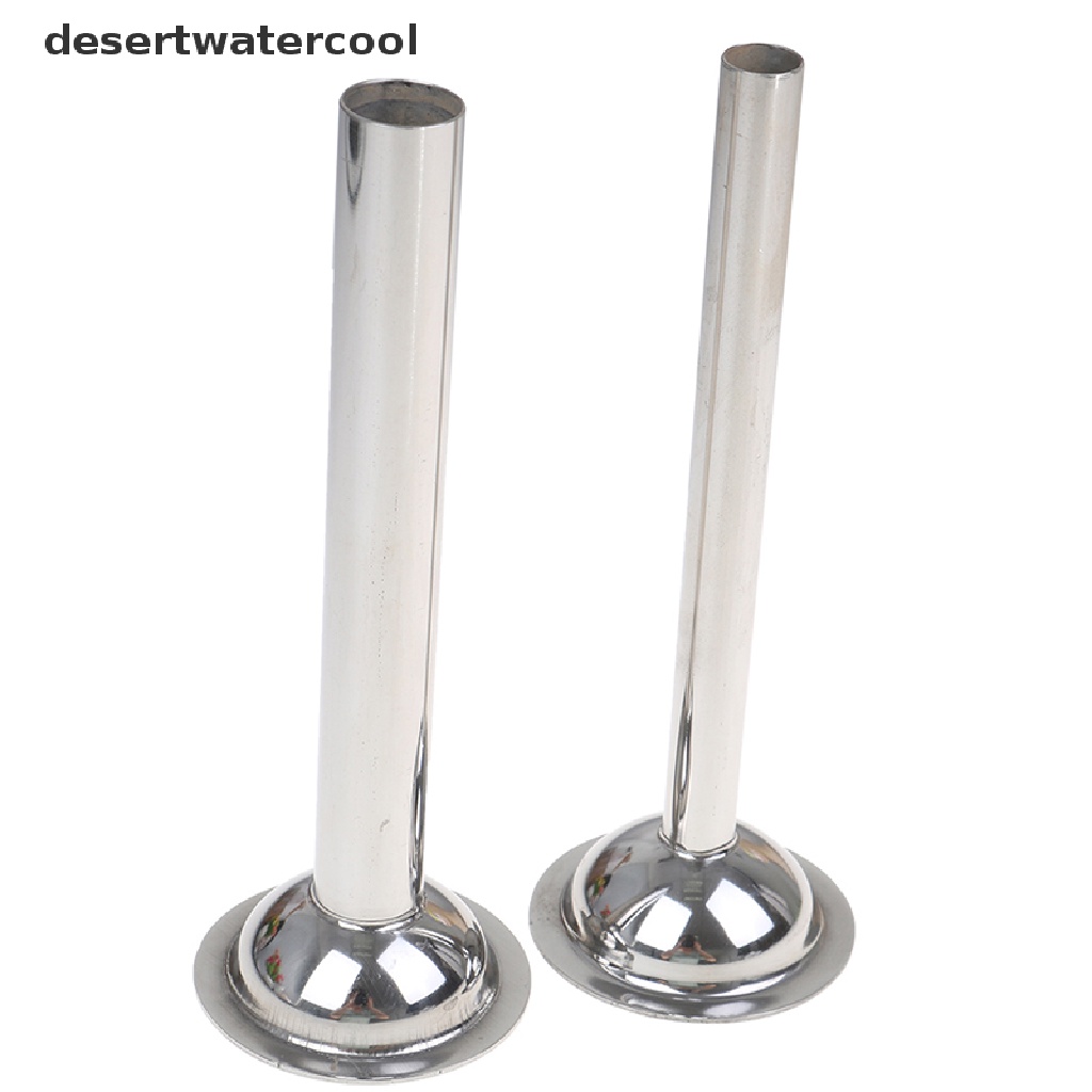 Deid 2xStainless Steel Sausage Stuffer Attachment Isian Tabung Cocok Untuk Martijn Penggiling Makanan