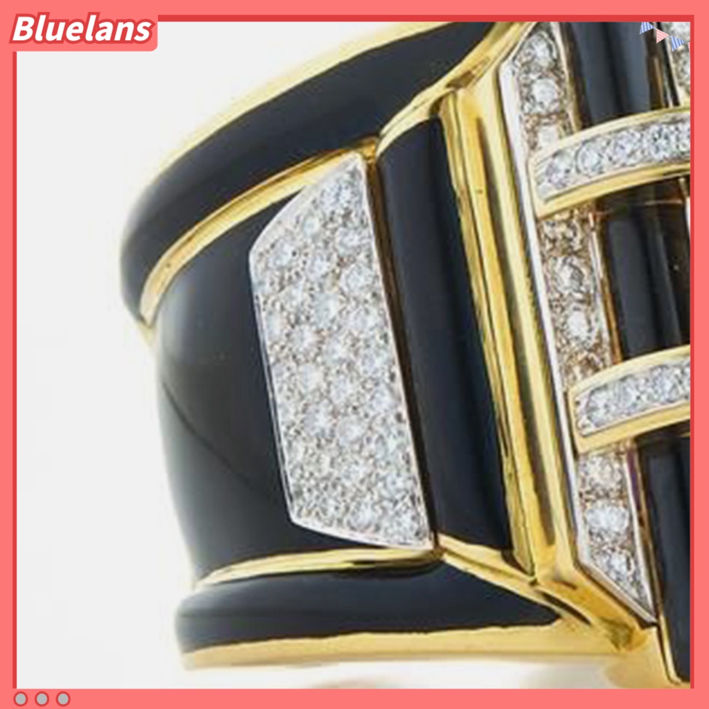 {In Stock} Cincin Wanita Elegan Multi Ukuran Hias Jari Kristal Imitasi Cincin Untuk Pakaian Sehari-Hari