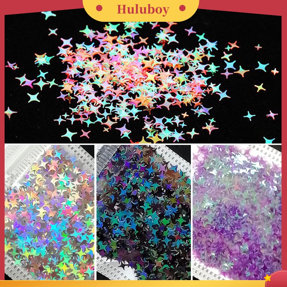 {In Stock} Cross Star Flakes Nail Glitter Sequin Paillette Manicure 3D Art Tips Slices