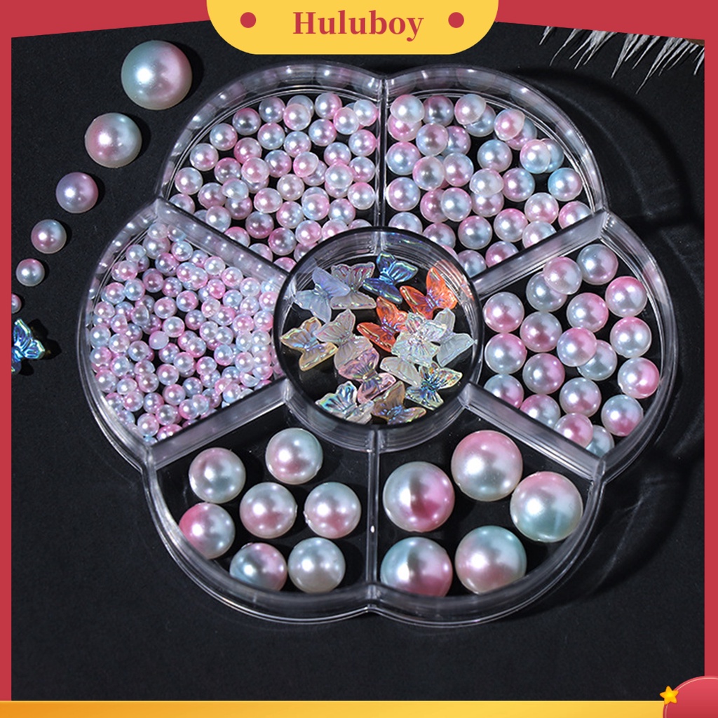 {In Stock} 1kotak3 /5 /6 /8 /10mm Kuku Faux Pearl Tiga Dimensi Mengkilap Gloss DIY Mini Setengah Bulat Mutiara Imitasi Kerajinan Nail Art Decor Manicurist Supply