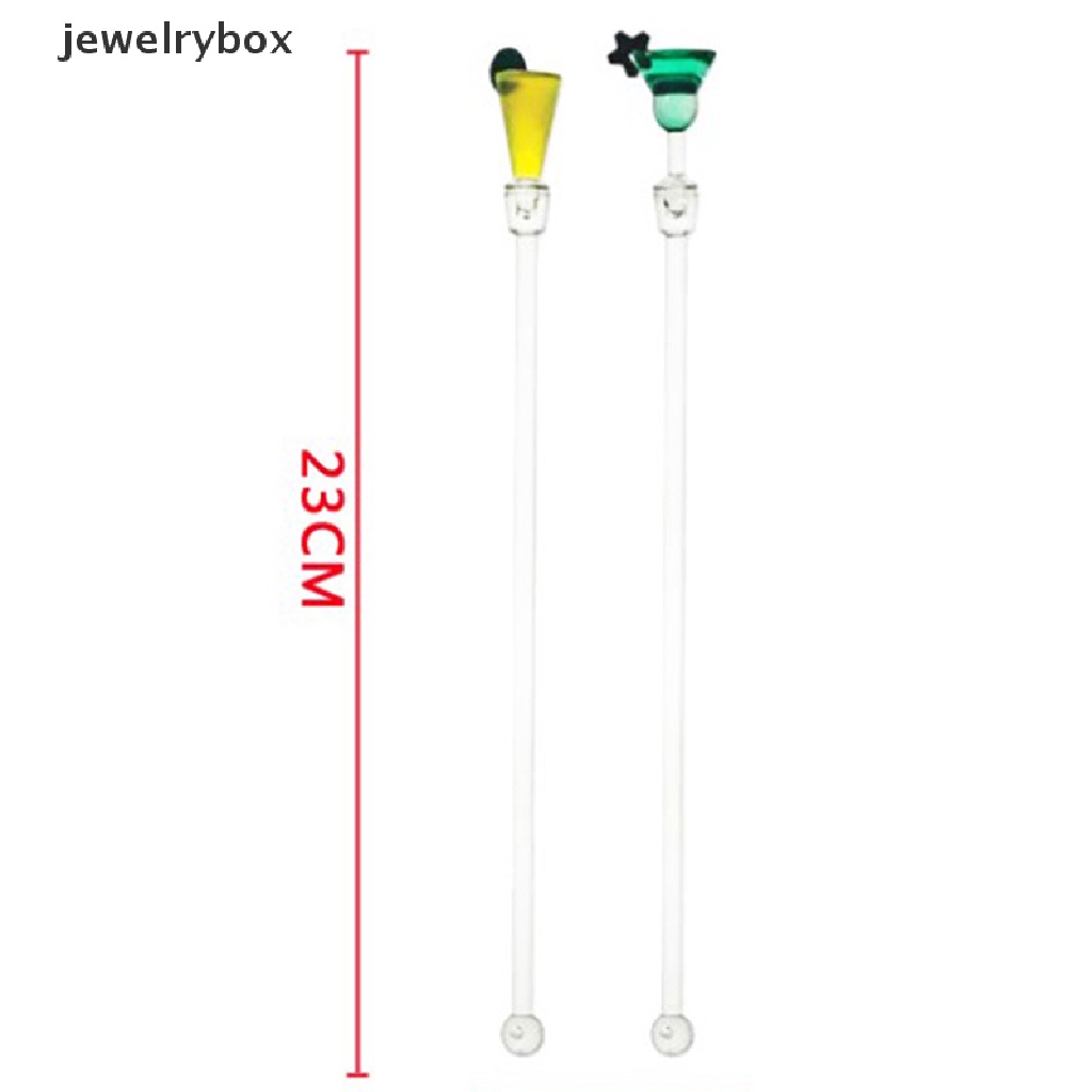 [jewelrybox] 10pcs 23cm Pengadukan Akrilik Dapur Jus Pesta Cocktail Minuman Mixer Stick Butik