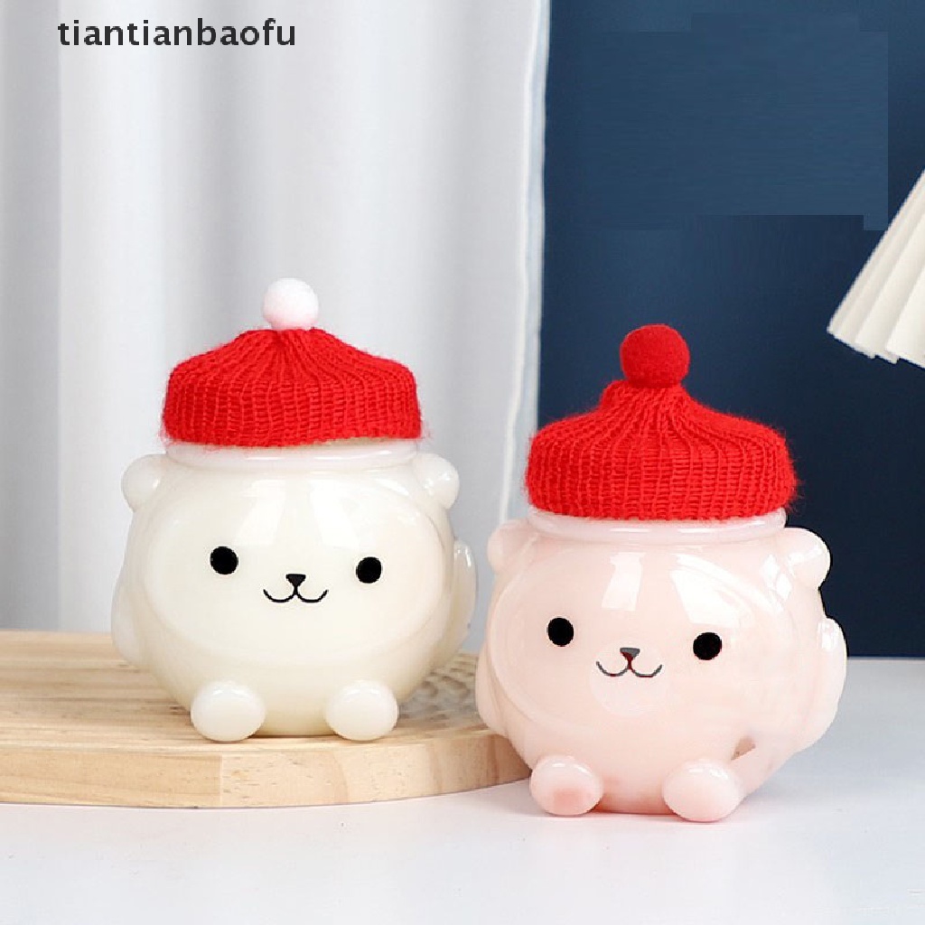 [tiantianbaofu] Botol Minuman 500ml Little Bear Botol Minum Susu Teh Jus Botol Minum Dingin Butik