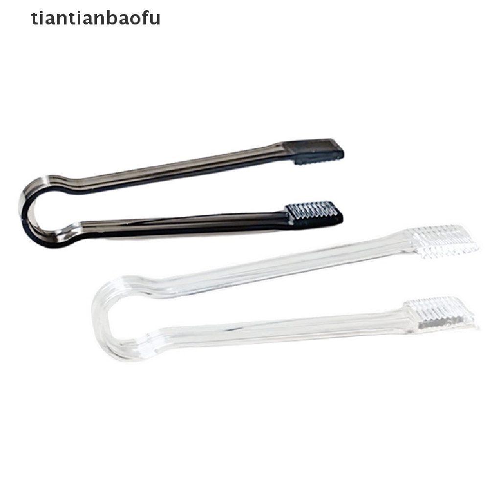 [tiantianbaofu] 1pc Penjepit Es Dapur Plastik Food Serving Tong Cube Sugar Clip Grabber Boutique