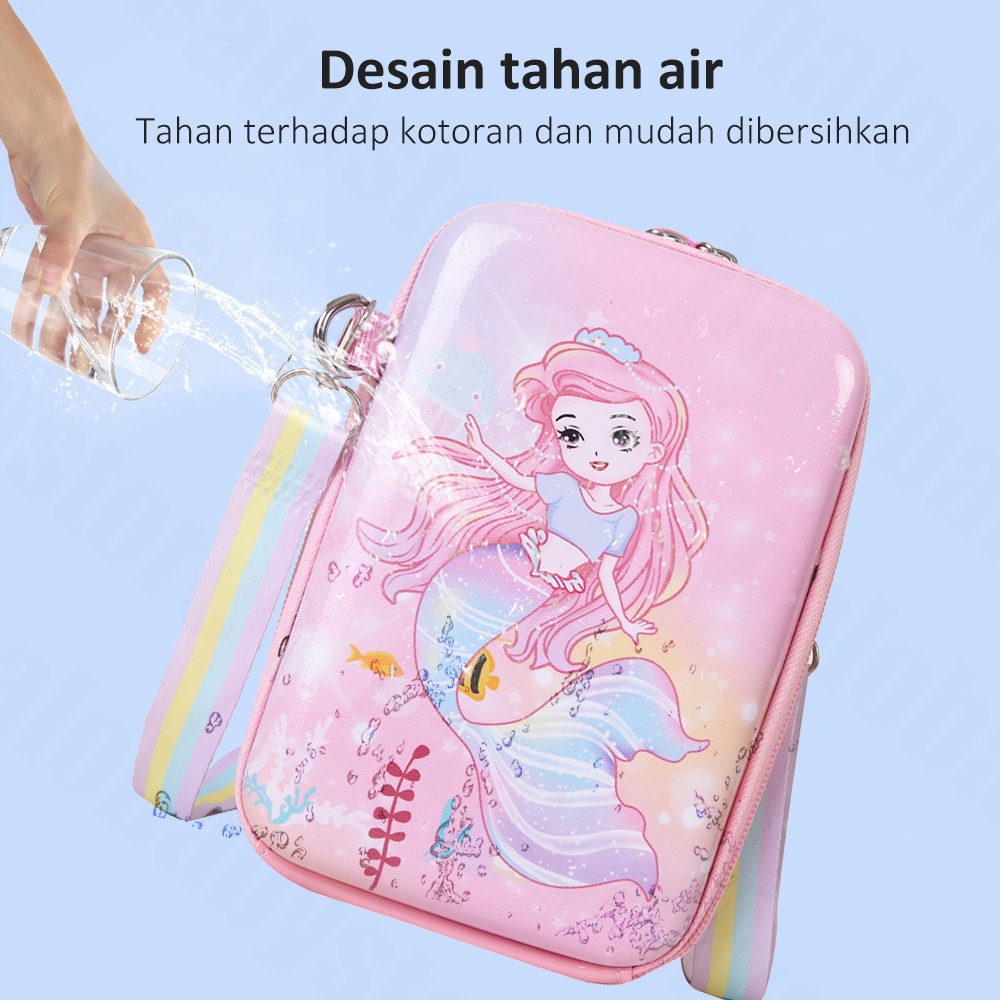 Halo Baby Tas Selempang Anak Karakter/Sling Bag Lucu anak/tas anak Hardcase Lucu