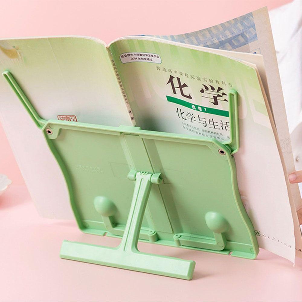 Mxbeauty Book Stand Portable 4warna Multifungsi Siswa Stationary Kaligrafi Perlengkapan Kantor Rak Resep Membaca Bookend Lukisan Membaca Berdiri