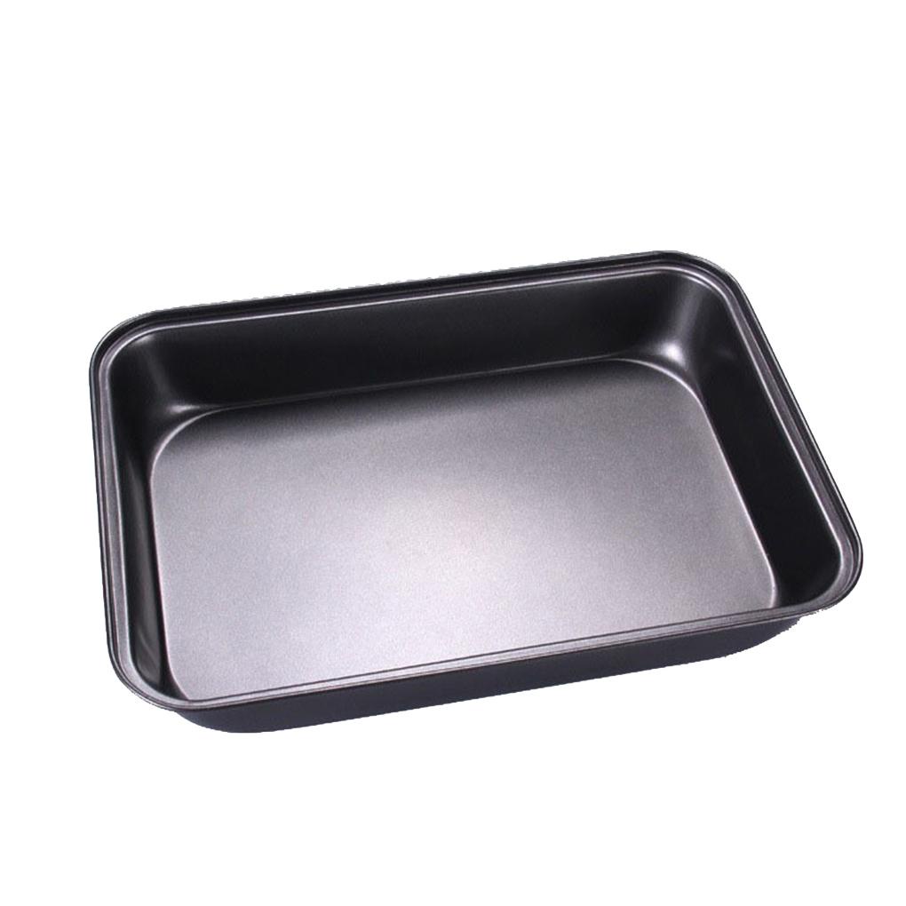 Cetakan Kue Baja Karbon Anti Lengket Dalam Bentuk Persegi Panjang Roti Cookies Loaf Baking Tray Microwave Oven Bakeware