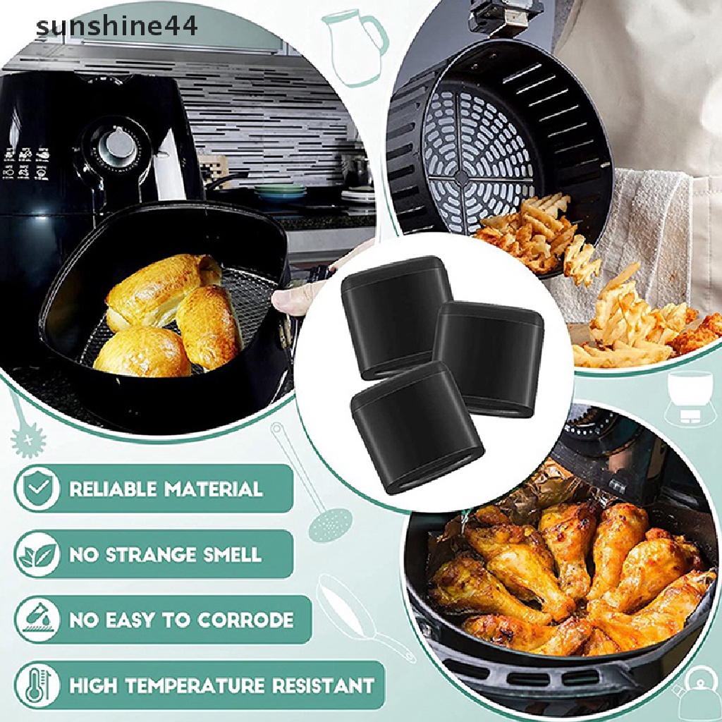 Sunshine 3 /5 /10Pcs Karet Penggoreng Udara, Bagian Bumper Untuk Air Fryer Grill Pan Tahan Panas ID