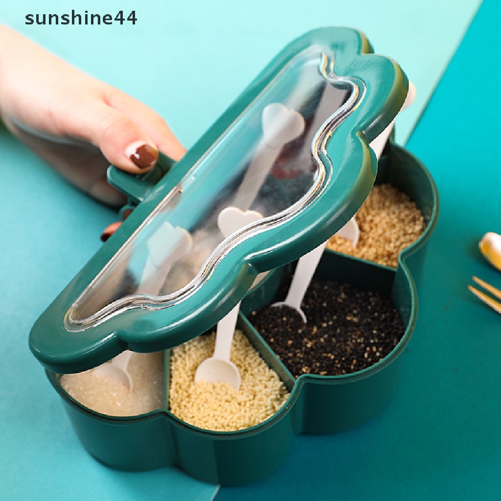 Sunshine Kotak Bumbu Merica Gula Mangkok Spice Shaker Storage Jar Wadah Gadget ID