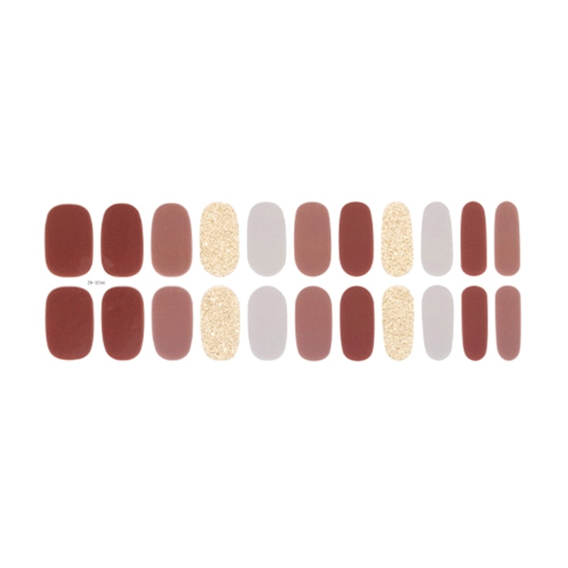 Siy Gel Strips Semi Cured Gel Nail Art Stiker Strip Kuku Tahan Air