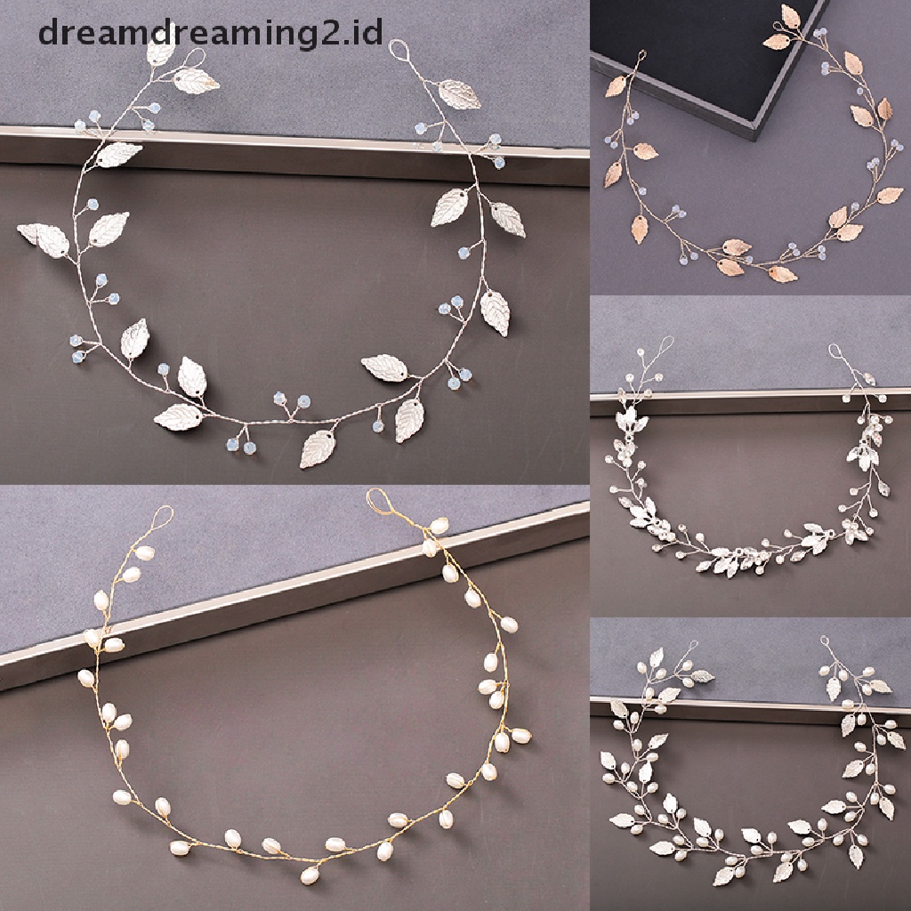 (hot) Wanita Bando Mutiara Berlian Imitasi Bunga Headband Pernikahan Aksesoris Rambut Untuk Wanita Bridal Headband Rambut Perhiasan Aksesoris Pernikahan//