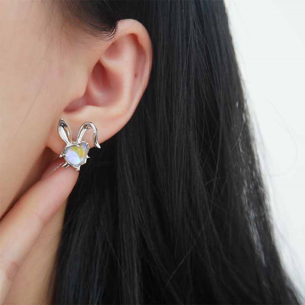 Anting Angin Cina Manis Dan Pedas Zodiak Tahun Anting Gadis Weird Lucu Moonstone Anting Keren Kelinci Perhiasan Gadis Seksi