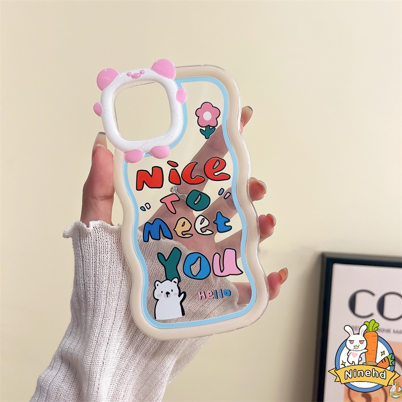 IPHONE Casing Kompatibel Untuk Iphone14 13 12 11 Pro Max X Xr Xs Max7 8 6 6s Plus SE Lucu Graffiti Letter Phone Case Wavy Edge Monster Bumper Anti Jatuh Shockproof Pelindung Soft Cover