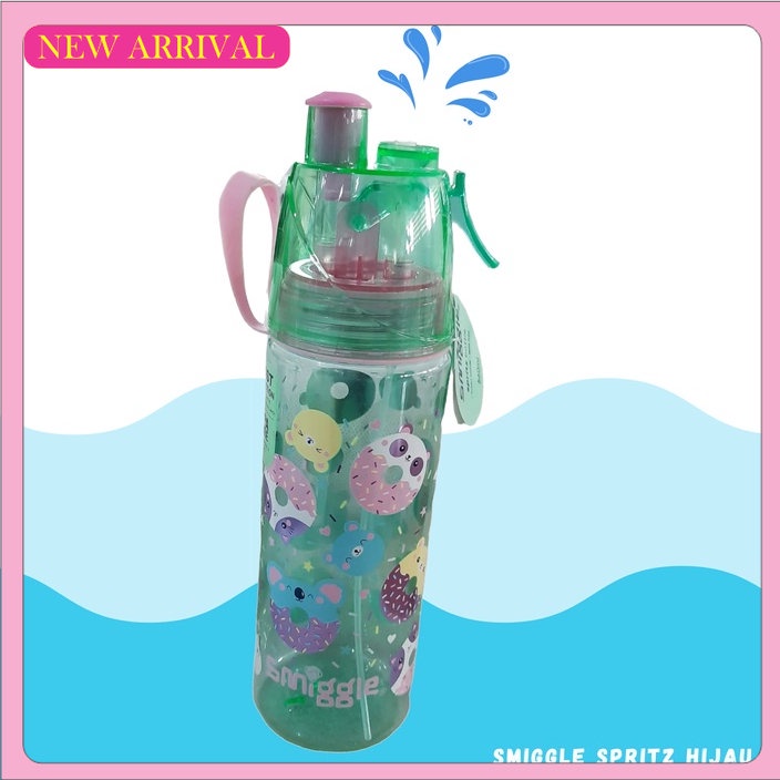 Terkini Smiggle Spritz Botol Minum Anak 550mL Dino Unicorn Siap Kirim