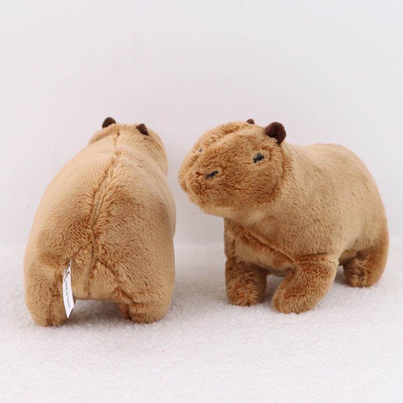 Capybara Plush Stuffed Animals Brown Simulasi Bulu Halus Plush Lembut Boneka Boneka Mainan