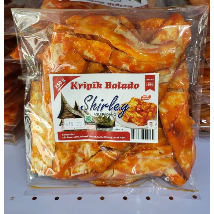 

Camilan Keripik Balado Shirley Panjang Camilan Asli Padang 250 gr