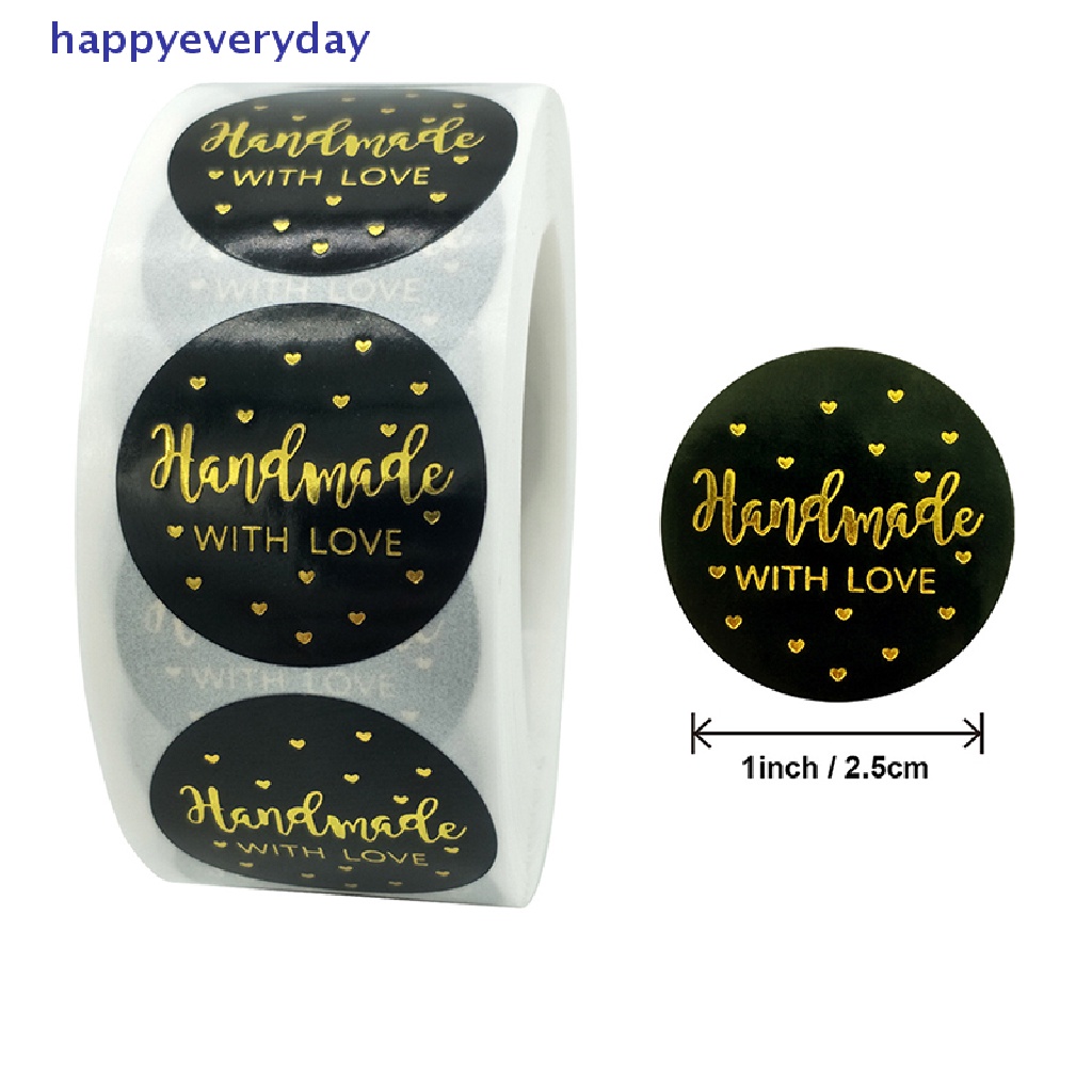 [happy] 500pcs/roll Stiker Thank You Untuk Label Segel er Stationery Sticker Yh New [ID]