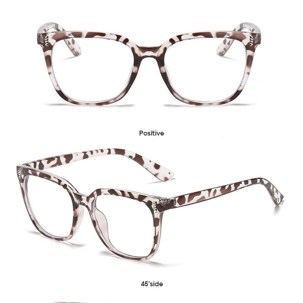 R-flower Square Glasses New Fashion Vision Care Gradient Oversized Kacamata Optik