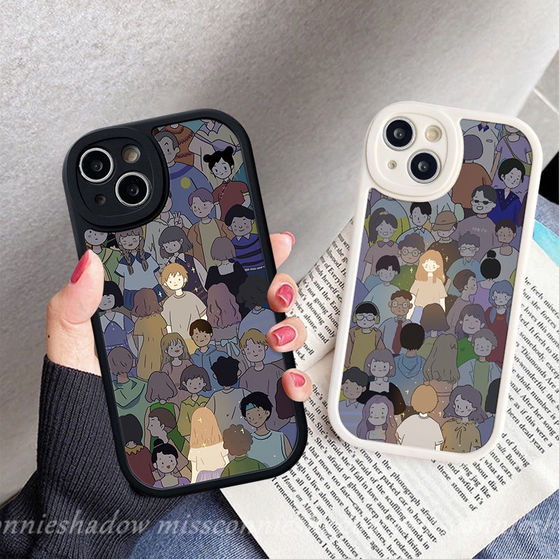 REDMI Couple Case Redmi9 10 9A 12C 10C 10A A1 9T 9C K40s Note11 8 9s 11s 10s 9 10 Pro 9Pro 11Pro+8Pro Poco M3 X3 NFC Pro F4 Mi 12 11 Lite 11T Kartun Cowok Cewek Lovers Sarung Tpu Lembut