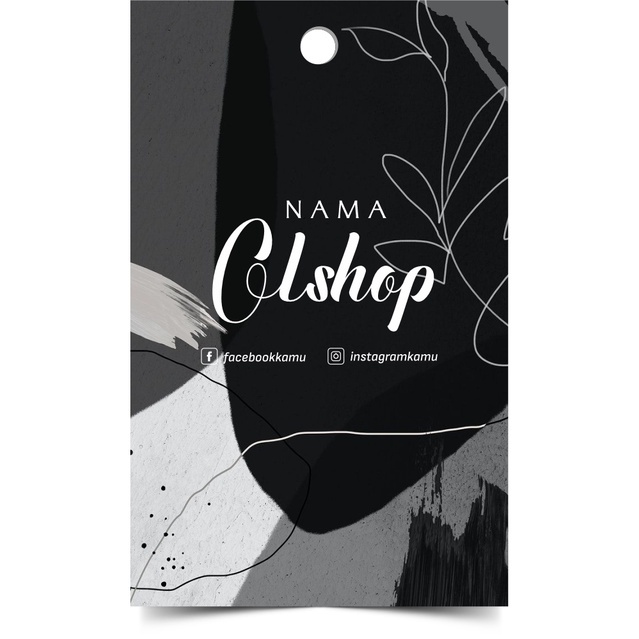 40 Desain Hangtag Olshop CorelDraw v24