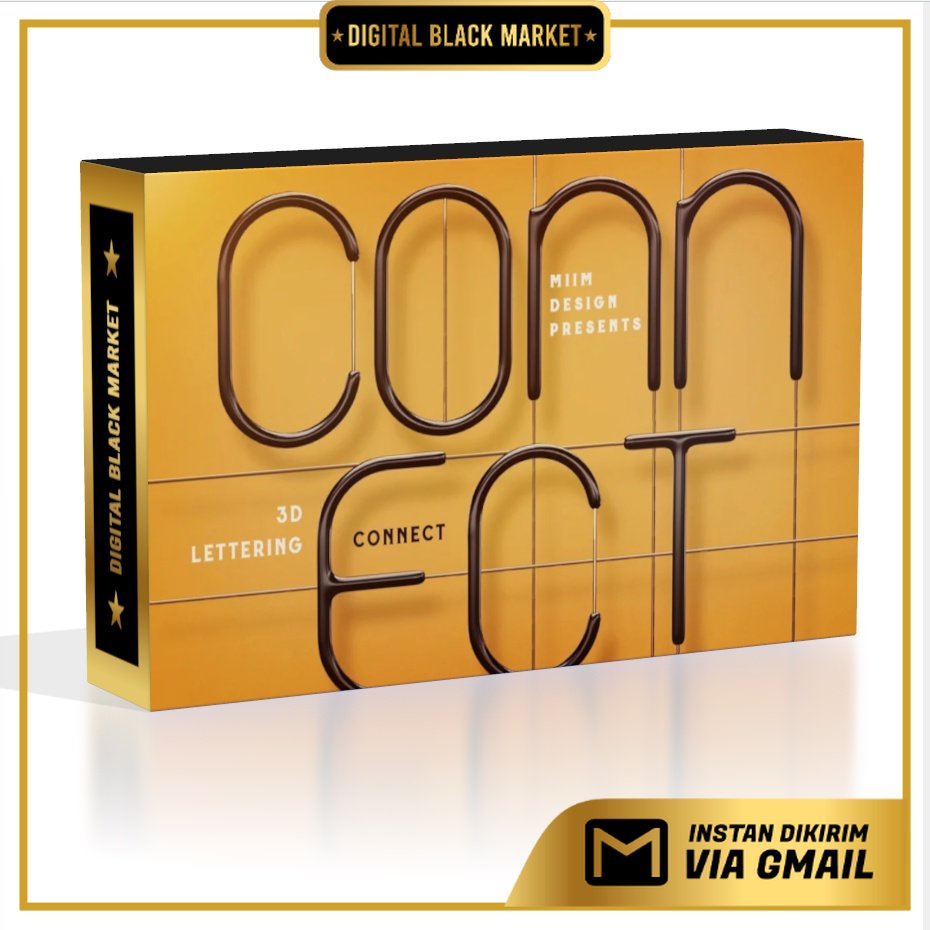 Connect 3D lettering