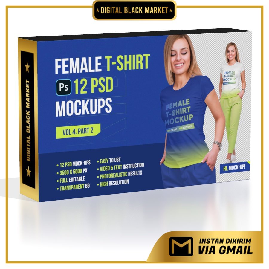 Female T-Shirt Mockups Vol 4 Part 2