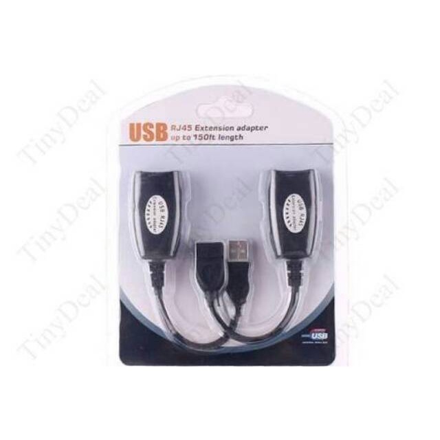 USB RJ45 EXTENSION ADAPTER UP TO 30M / USB EXTENDER VIA KABEL LAN  VN 4