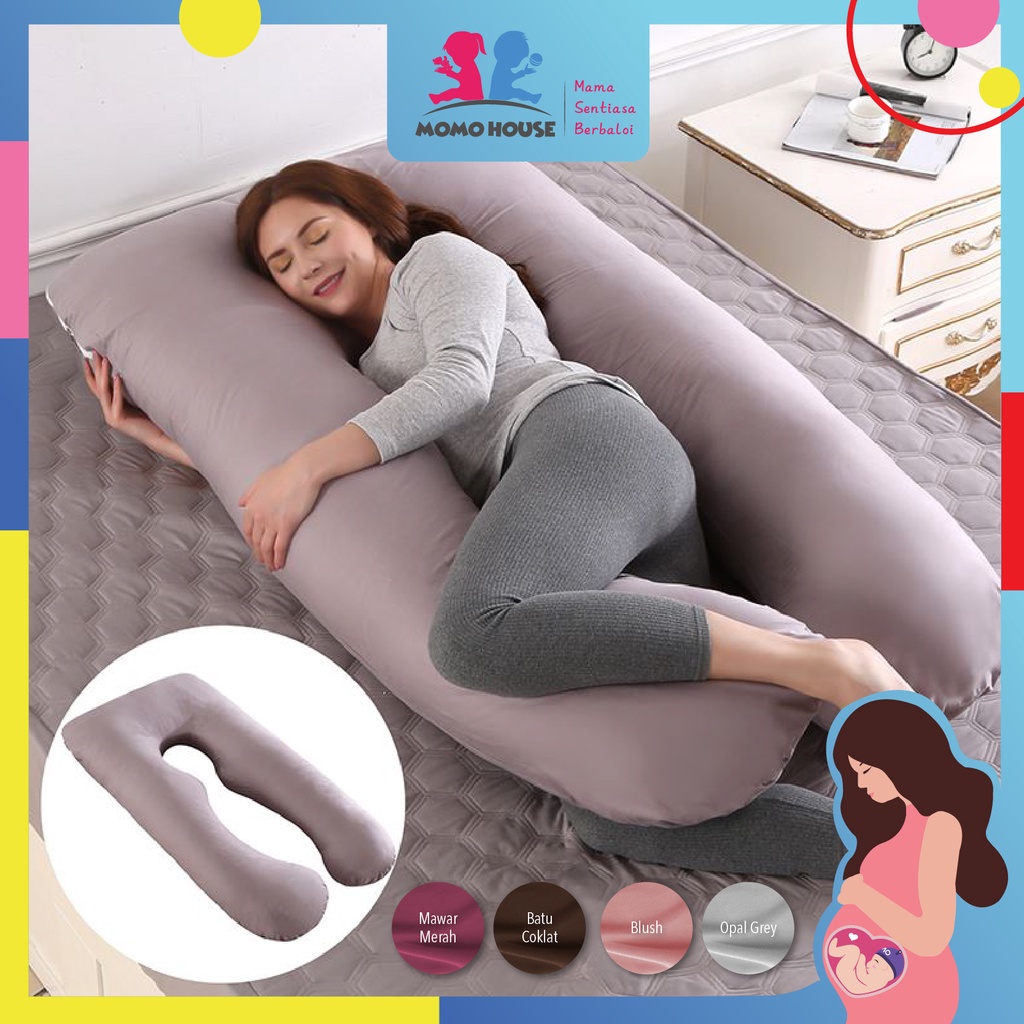 MOMO HOUSE Bantal Hamil Tidur Bantal Ibu Hamil Tidur Bantal Ibu Hamil Jumbo Maternity Pillow Kasur Ibu Hamil