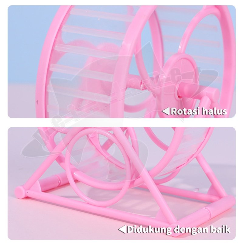 Kincir wheel hamster landak tanpa sela/ wheel hamster/ rolling wheel/silent running wheel/mainan hamster landak mini