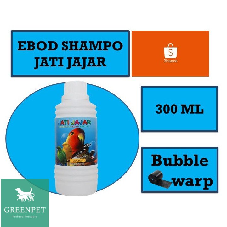 Shampo burung sampo burung murai love bird semua jenis burung berkicau Shampo Ebod JATI JAJAR 300ML 