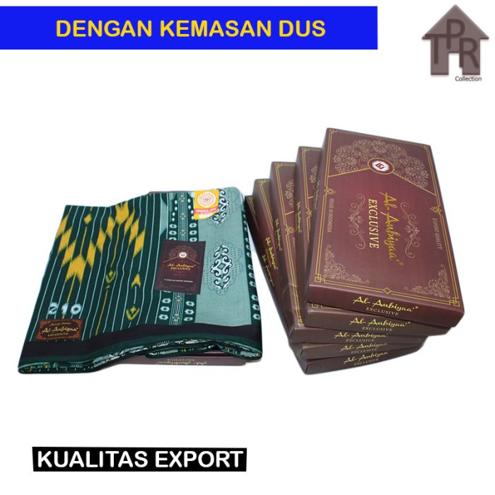 Sarung Tenun Polekat Unggul Jaya Al-Anbiyaa Exclusive 105x120cm. Kualitas Export