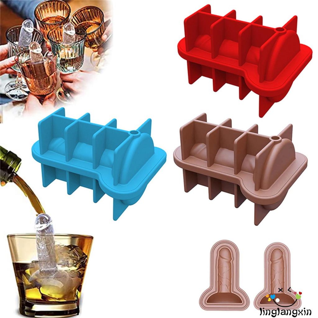 Llx-cetakan Es Silikon Kreatif Food Grade Freezer Tray, Reusable Ice Cube Tray Untuk Minuman Whiskey, Cocktail