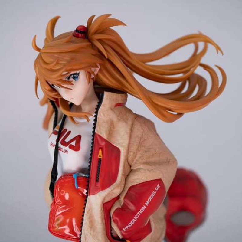 Anime Neon Genesis Evangelion Action Figure Baru Asuka Langley Shikinami Figure Ver.Radio Eva Part.2 25cm Ornamen Koleksi Model PVC