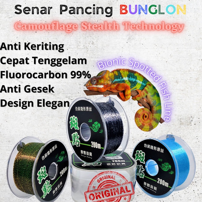 Benang Senar Pancing Anti Keriting fluorocarbon Super kuat Merk Luya