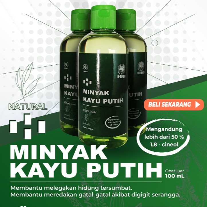 Minyak Kayu Putih Ambon Diffuser Aromatherapy Eucalyptus Disinfectant obat Gatal Anti Virus - HNI HP