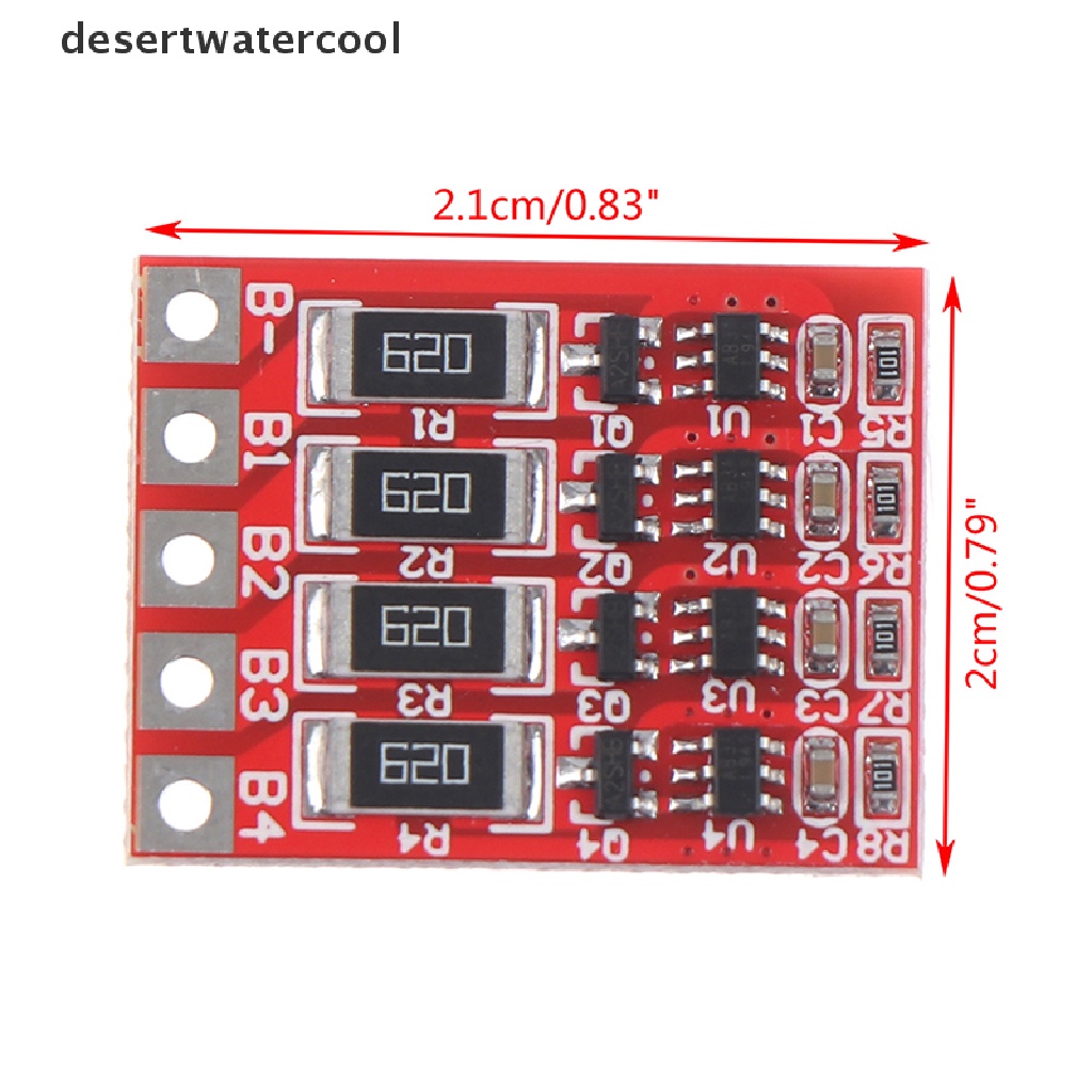 Deid 1Pcs 4S 3.2V Iron Phosphate Li-Ion Balance Board Charging Melindungi Papan Keseimbangan  Martijn