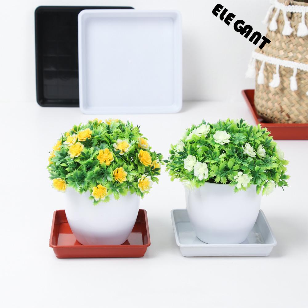 [Elegan] Tray Pot Bunga Tahan Deformasi Awet Perlengkapan Taman Rumah Outdoor Indoor