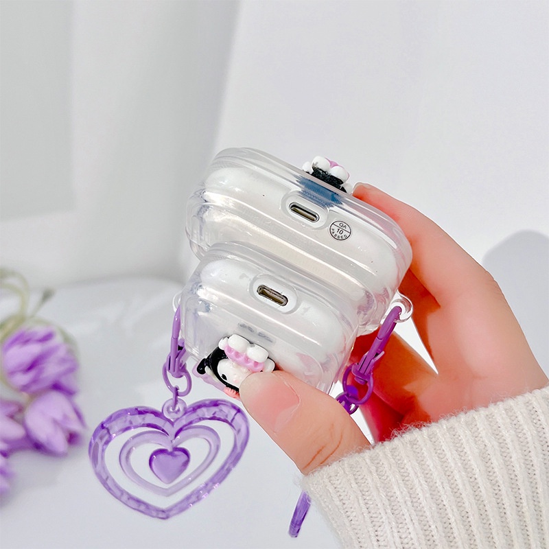 Casing Headphone Bayi Lucu Untuk Apple Airpods1 2 3 3rd Case for AirPods Pro2 Case Cover Headphone Dengan Gantungan Kunci Love