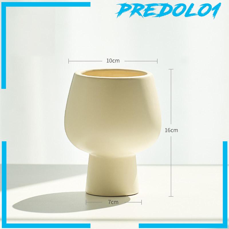 [Predolo1] Pot Bunga Keramik Hias Simple Planter Untuk Kaktus Meja Rias Coffee Table