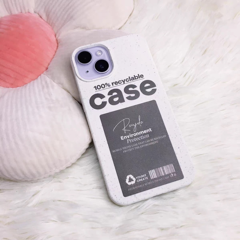 IPHONE Casing Ponsel Iphone11 ins Bahan Ramah Lingkungan Perlindungan Kamera Cocok Untuk Iphone14 13 12 14Plus Pro MAX 7 8Plus X XR XS MAX SE 12mini 13mini Model Empat Sudut Shockproof