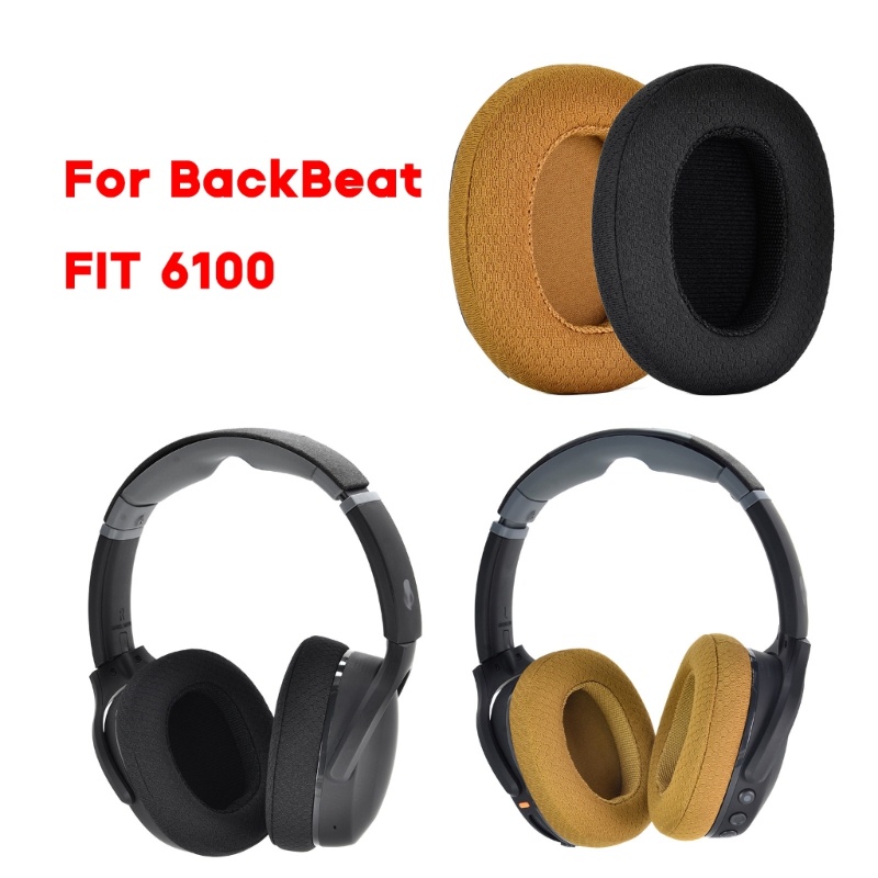 Btsg Kain Bernapas Kain Bantalan Telinga Untuk BackBeat FIT 6100 Headset Peredam Kebisingan Ear Pads Mesh Fabric Earpads Cover